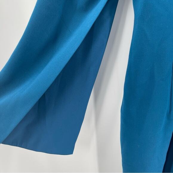 BLACK HALO EVE By LAUREL BERMAN Dress Size 6 Statement Sleeve Cutout La Rue Mini - Picture 7 of 16